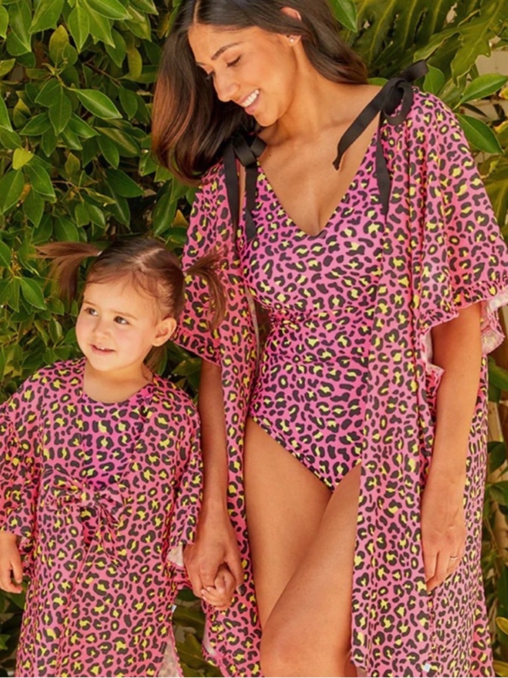 Posh Peanut Calista pink leopard 2 piece swimsuit 6T
